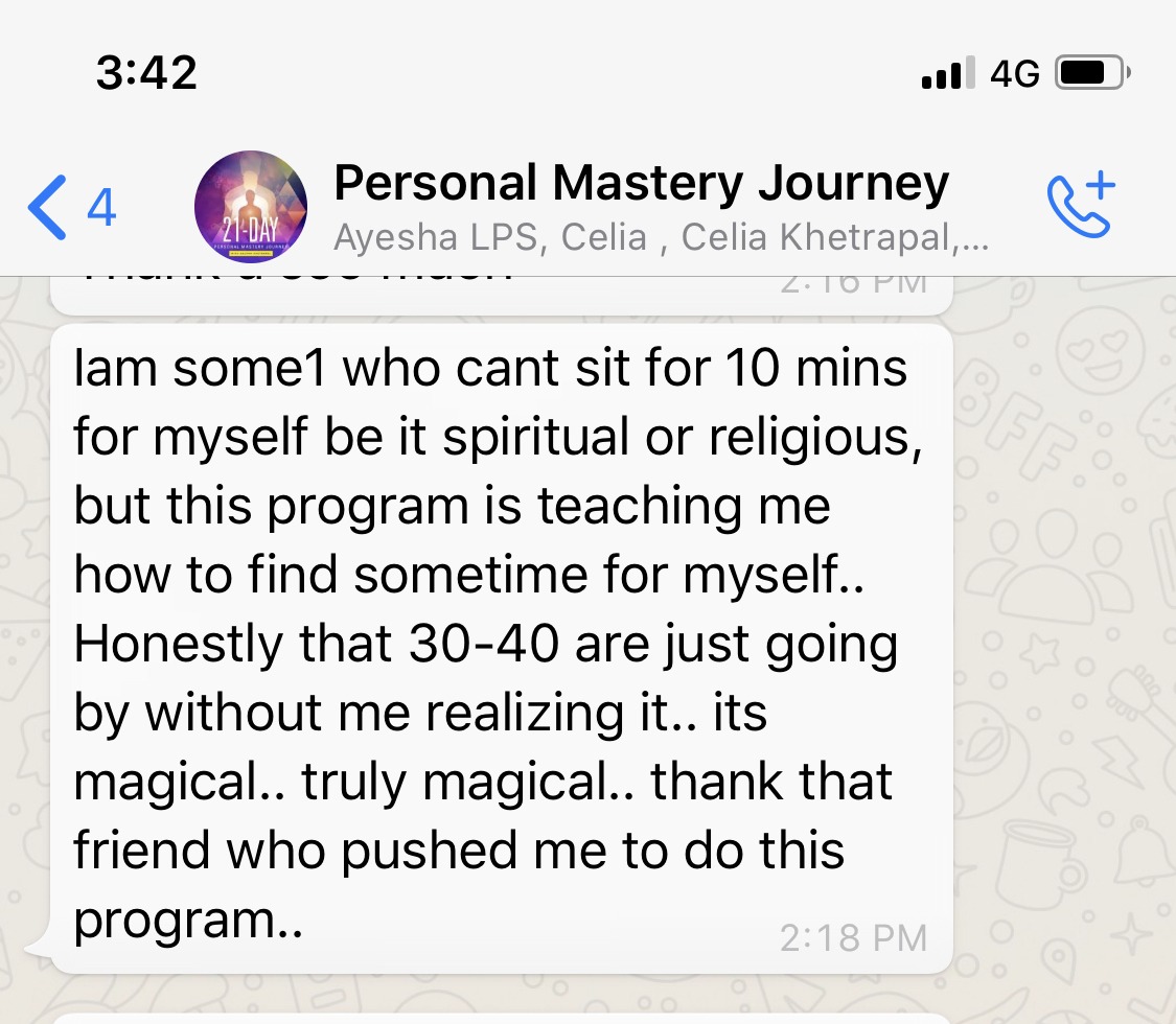Testimonial screenshot