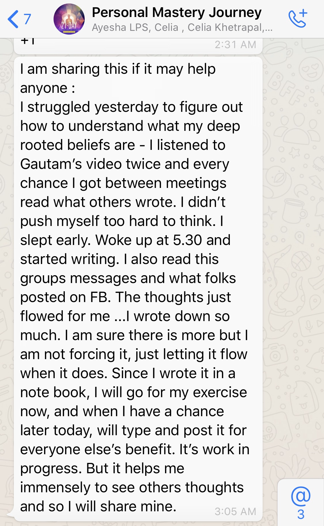 Testimonial screenshot
