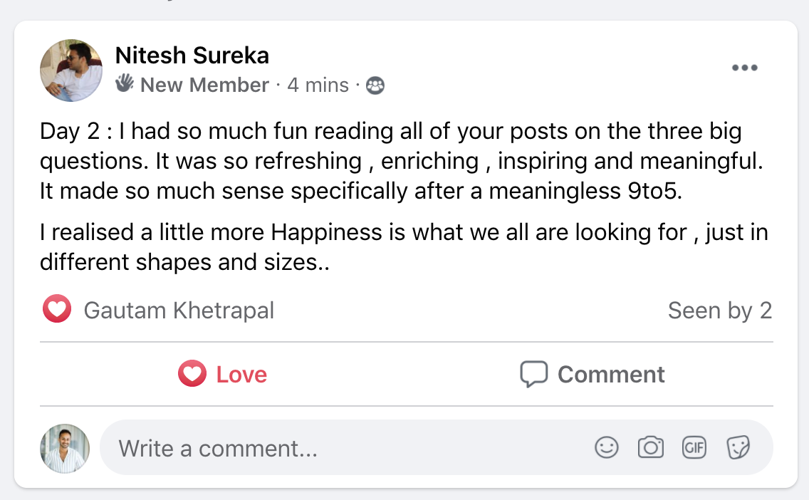 Testimonial screenshot