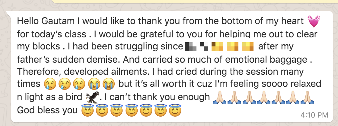 Testimonial screenshot