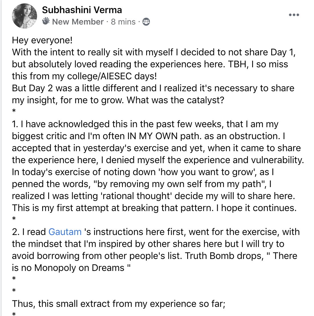Testimonial screenshot