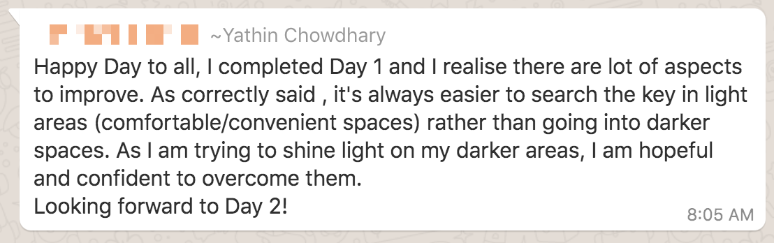 Testimonial screenshot
