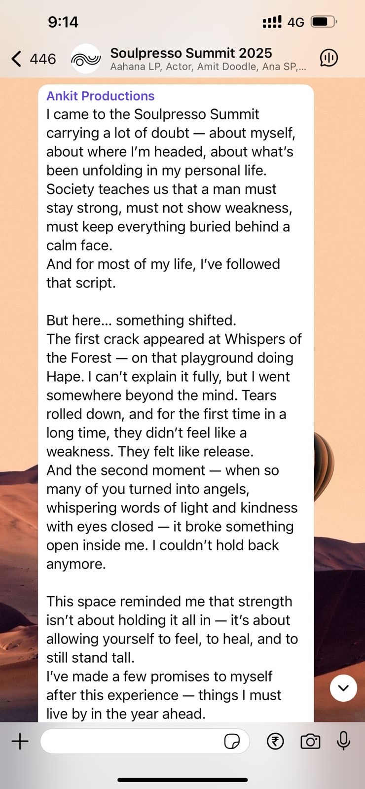 Testimonial screenshot