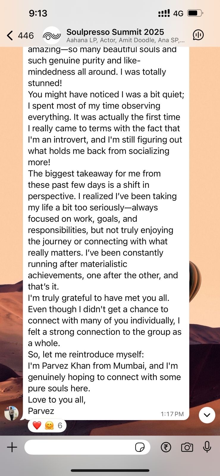 Testimonial screenshot