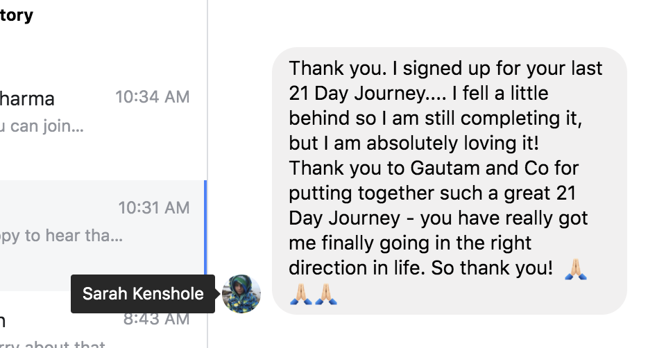 Testimonial screenshot