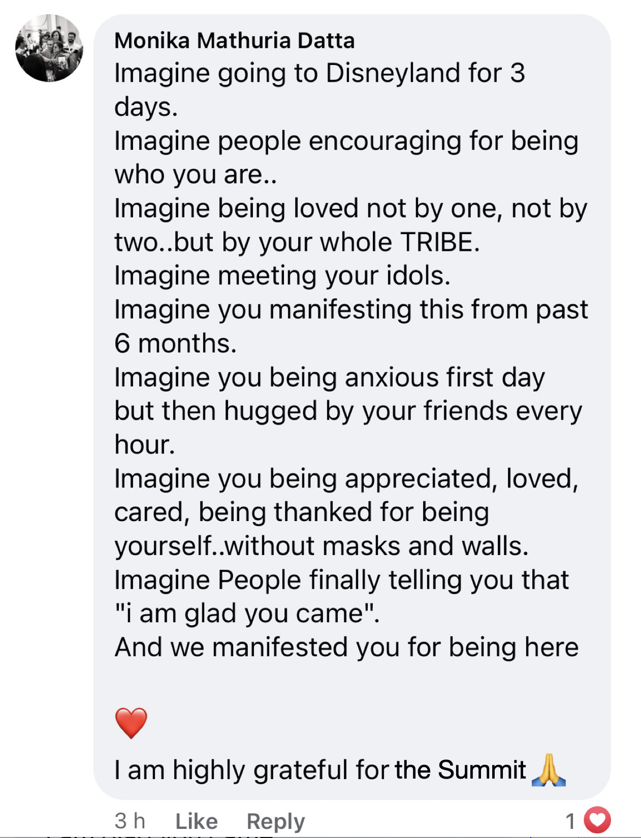 Testimonial screenshot