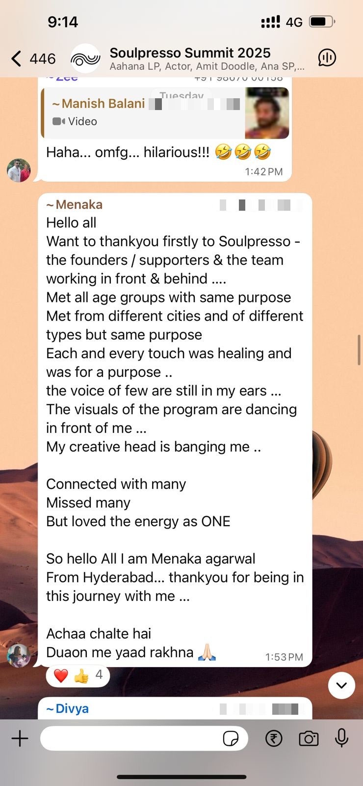 Testimonial screenshot