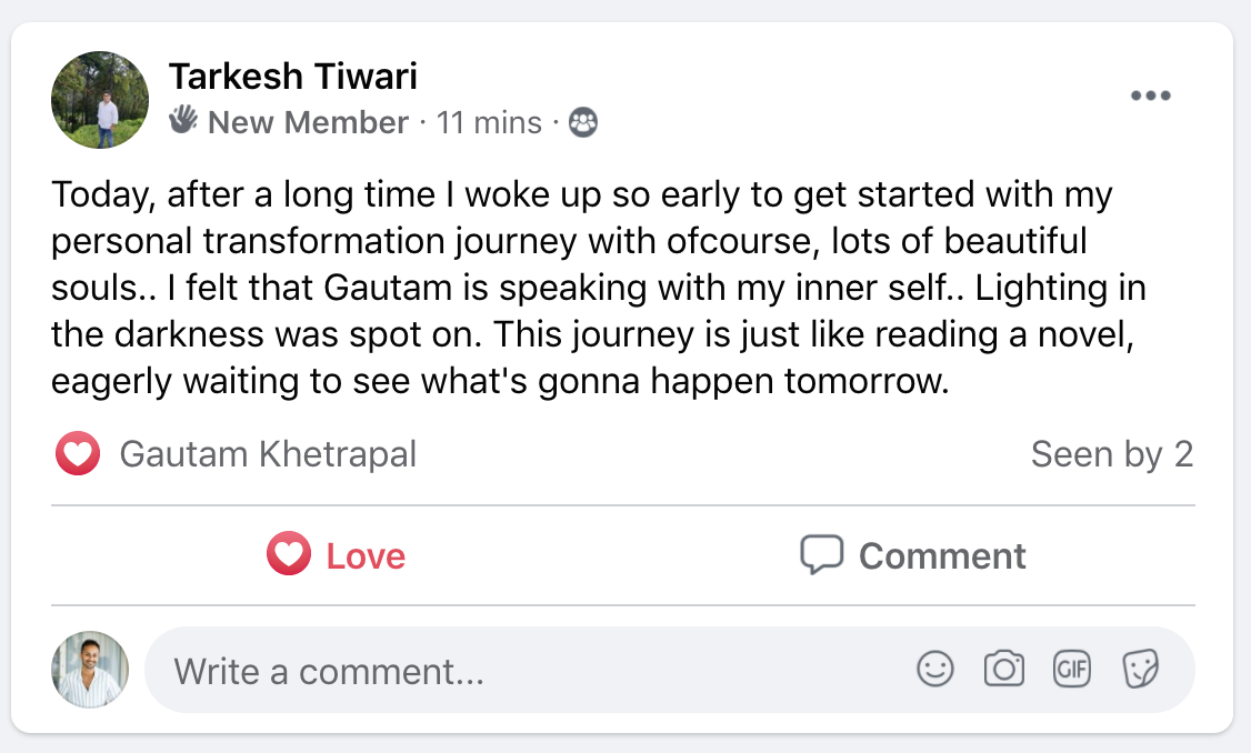 Testimonial screenshot