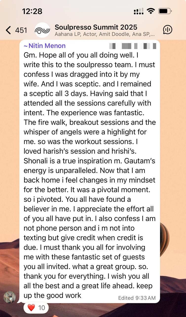 Testimonial screenshot
