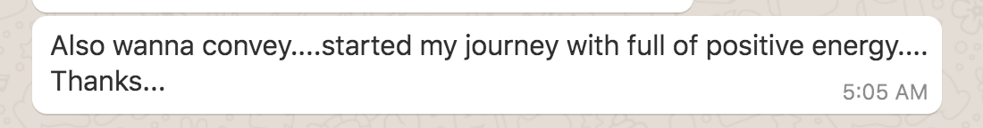 Testimonial screenshot