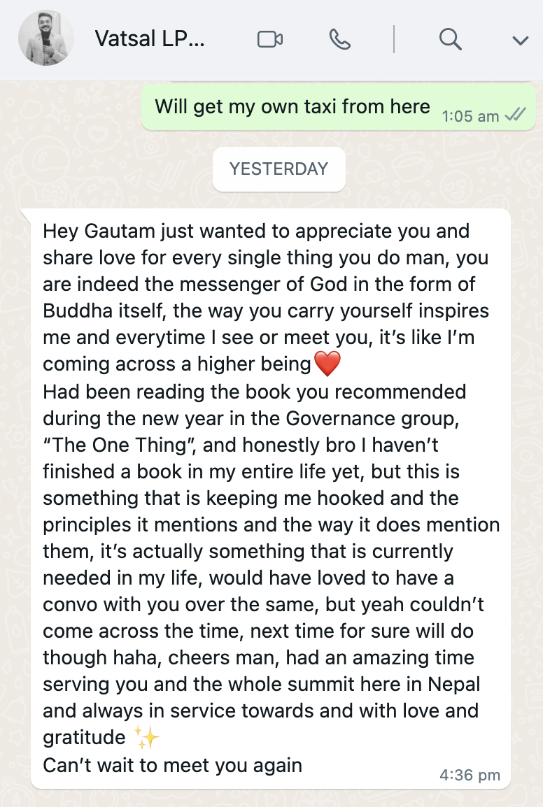 Testimonial screenshot