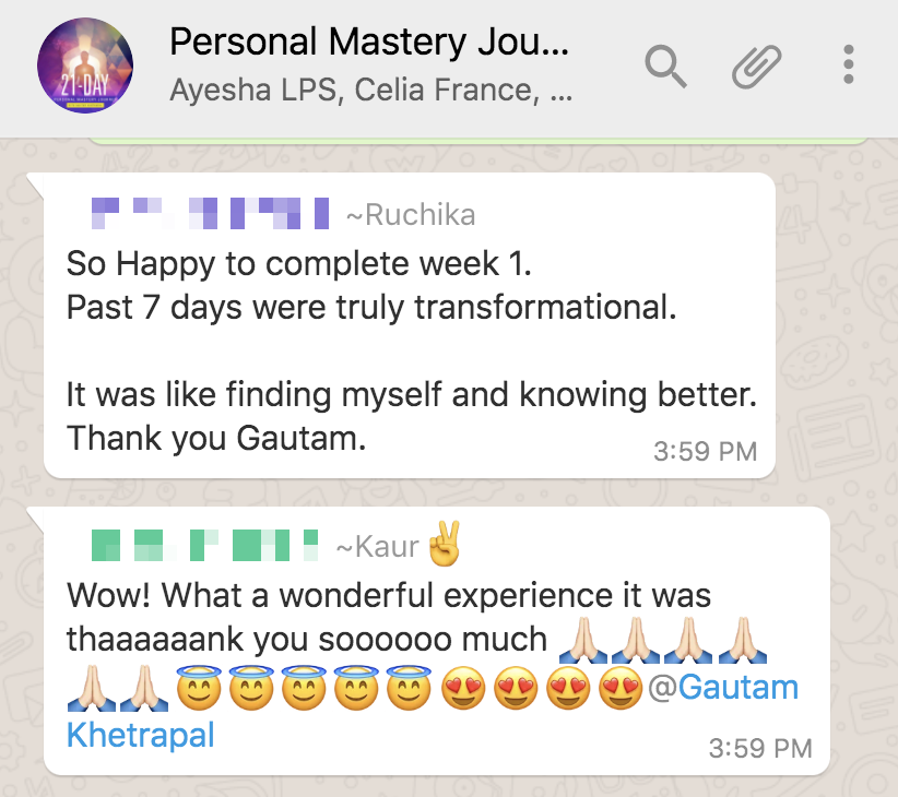 Testimonial screenshot