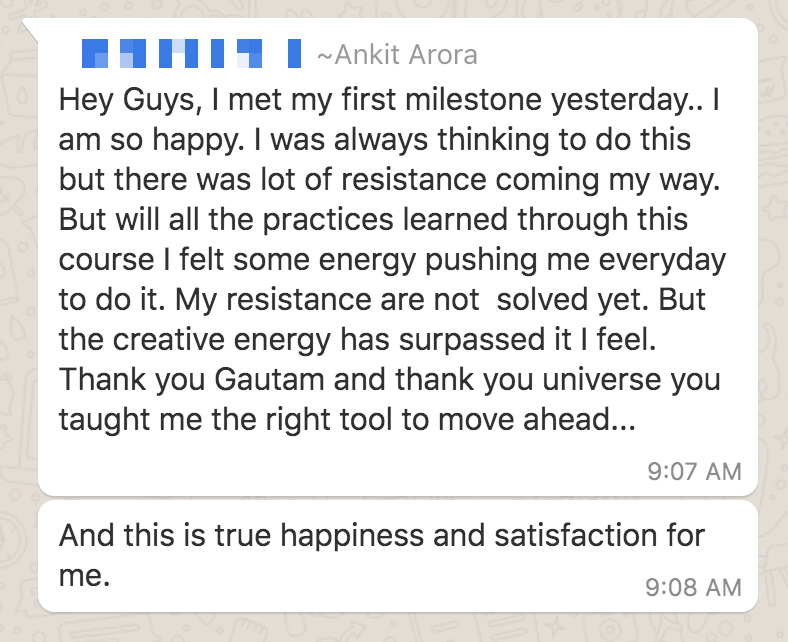 Testimonial screenshot